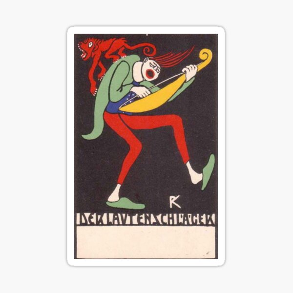 Item preview, Vienna Secession Postcard - 'Musician'  designed and sold by Jack Clearwater.