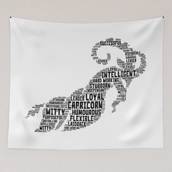 Item preview, Capricon Zodiac Wordart designed and sold by ScapegoatPrints.