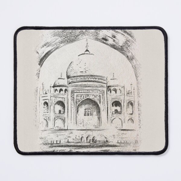 Item preview, Taj Mahal Charcoal Sketch designed and sold by rossartstudio.