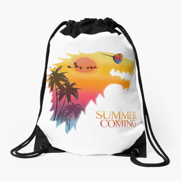 Summer Is coming Drawstring Bag