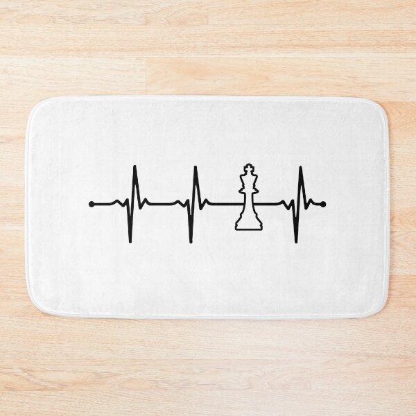 Item preview, Chess Lineart Minimalistic Ecg Heartbeat Design Bv designed and sold by KleverOlivier.