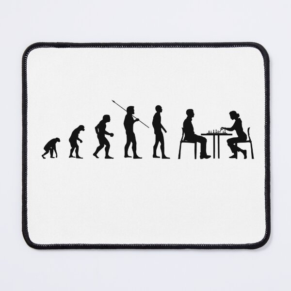 Item preview, Funny Chess Players Mankind Evolution Parody Bv designed and sold by KleverOlivier.