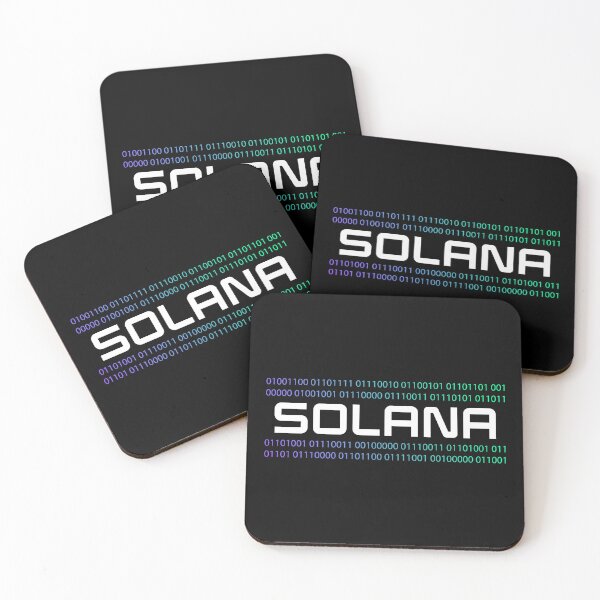 Item preview, Solana SOL Crypto Altcoin - Código binario designed and sold by CryptoMoods.