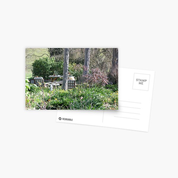 Thinking in the Garden (Sun Hat) Postcard
