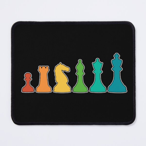 Item preview, Chess Design with Retro Style Color Pieces designed and sold by KleverOlivier.