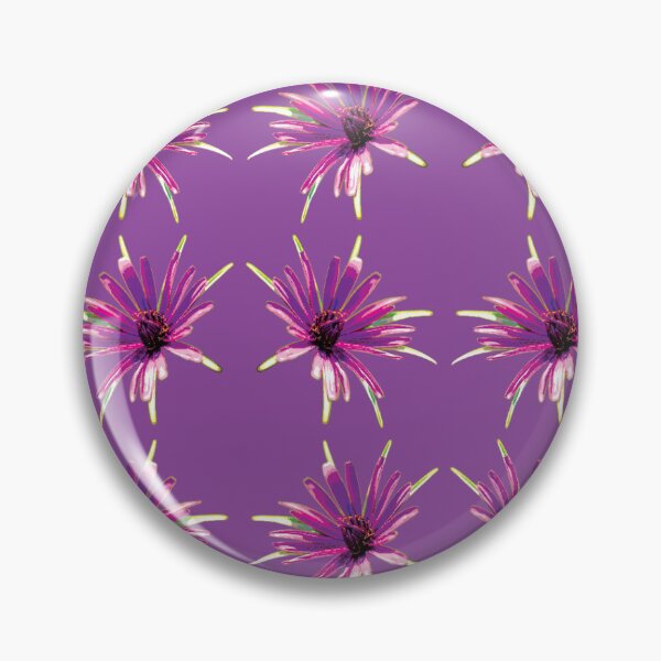 Item preview, Purple Flower Repeat Pattern - Wild Salsify on Purple designed and sold by sleepingdogprod.