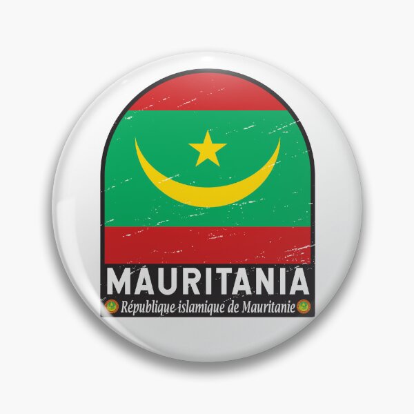 Item preview, Mauritania Flag Emblem Distressed Vintage designed and sold by KrisSidDesigns.