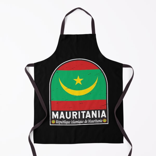 Item preview, Mauritania Flag Emblem Distressed Vintage designed and sold by KrisSidDesigns.