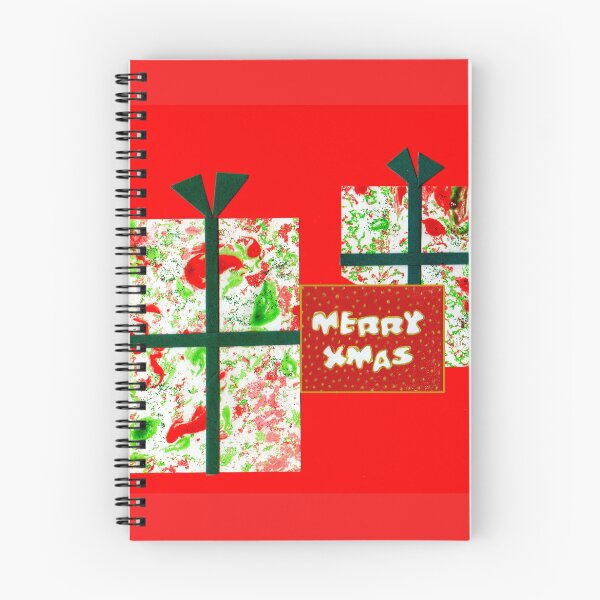 Item preview, Marbled and Collaged Merry Xmas Card designed and sold by Heatherian.