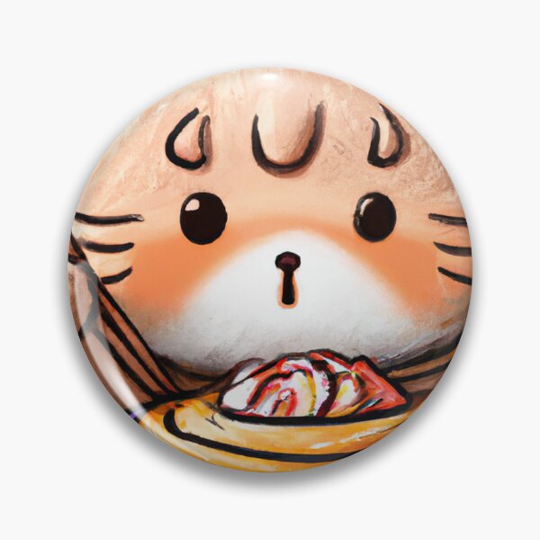 Item preview, Cat Eating Ramen designed and sold by Timegraf.
