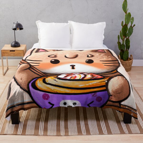 Item preview, Cat Eating Ramen designed and sold by Timegraf.
