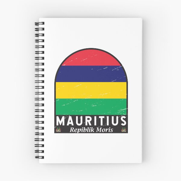 Item preview, Mauritius Flag Emblem Distressed Vintage designed and sold by KrisSidDesigns.