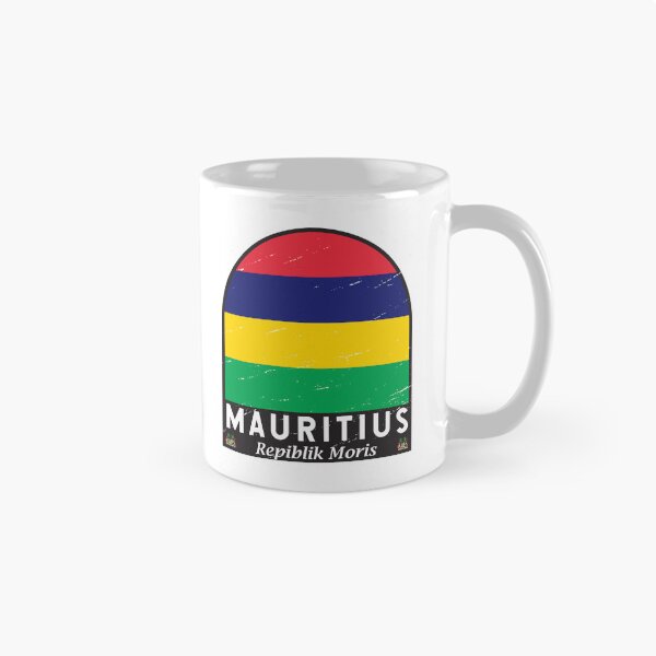 Item preview, Mauritius Flag Emblem Distressed Vintage designed and sold by KrisSidDesigns.