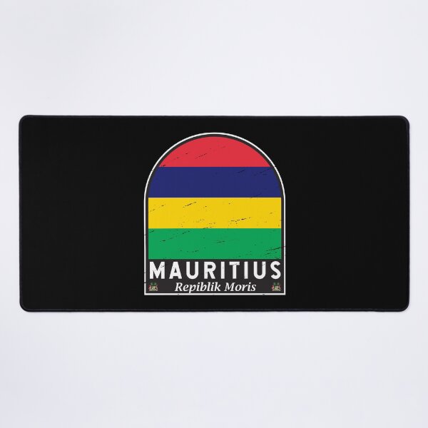Item preview, Mauritius Flag Emblem Distressed Vintage designed and sold by KrisSidDesigns.