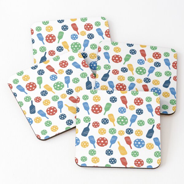 Item preview, Colorful Pickle-ball Paddle Pattern designed and sold by Mehwish.