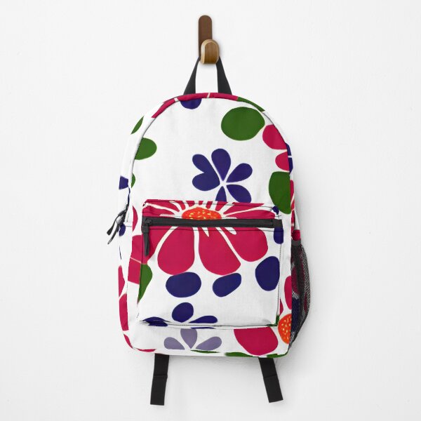 Item preview, Scandi flower pattern red, blue and green designed and sold by patterncrow.