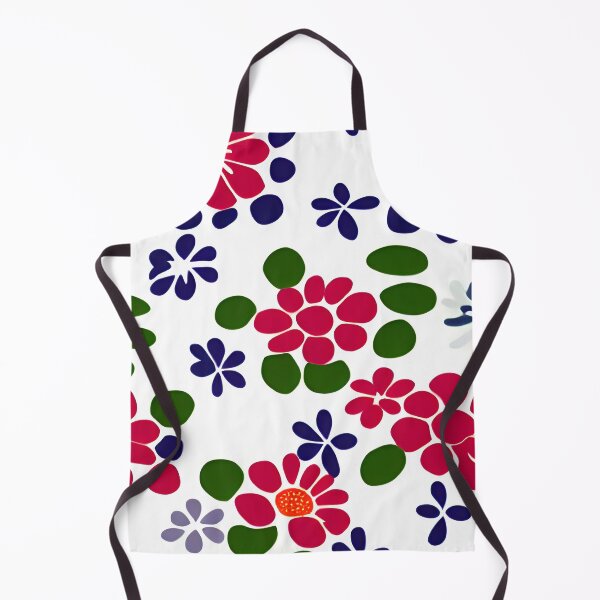 Artikelvorschau, Scandi-Blumenmuster rot, blau und grün entworfen und verkauft von patterncrow.