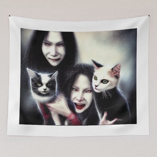 Item preview, ch ch ch meow meow meow cat halloween horror designed and sold by bestoftrendy.