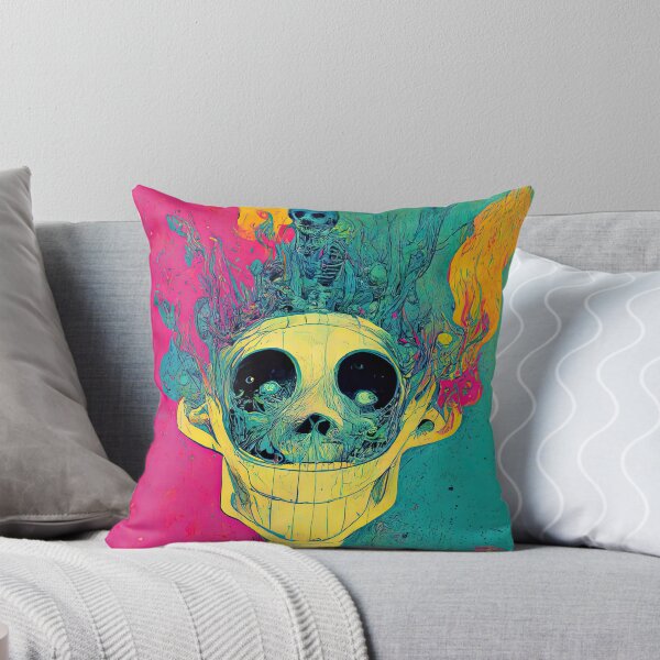 Item preview, Acid Trip Skull Color Splash designed and sold by DennistonMade.
