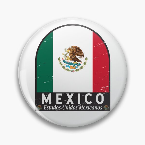 Item preview, Mexico Flag Emblem Distressed Vintage designed and sold by KrisSidDesigns.