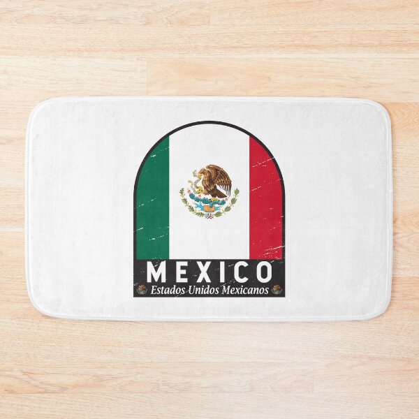 Item preview, Mexico Flag Emblem Distressed Vintage designed and sold by KrisSidDesigns.