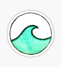 green circle wave Sticker
