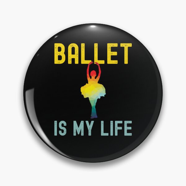Artikelvorschau, Ballett ist mein Leben Farbige Silhouette entworfen und verkauft von VitoTDesign.