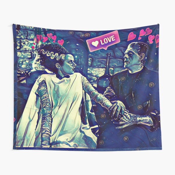 Frankenstein and Bride of Frankenstein Tapestry