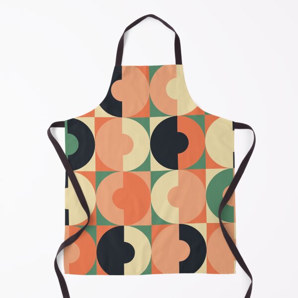 Item preview, Retro Square and Circle Tile Green Black and Blush designed and sold by Blue-Banana.