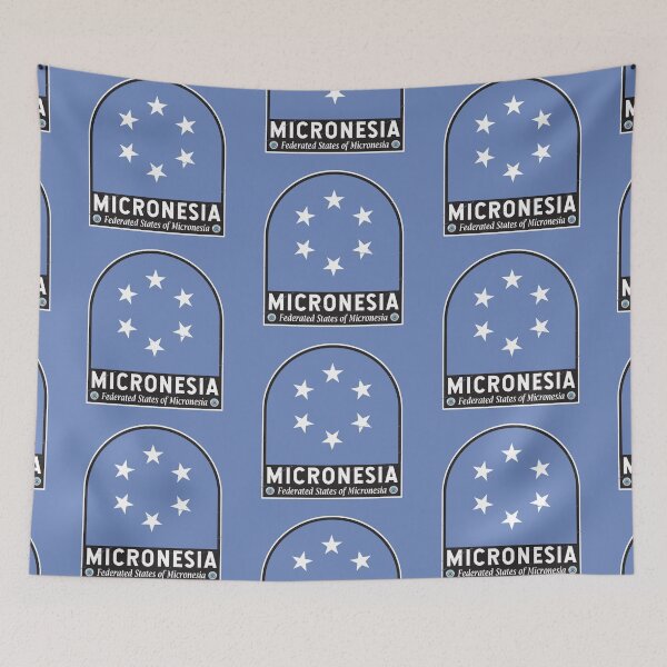 Item preview, Micronesia Flag Emblem Distressed Vintage designed and sold by KrisSidDesigns.