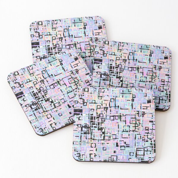 Item preview, Pastel and Black Layered Squares designed and sold by Cato99.