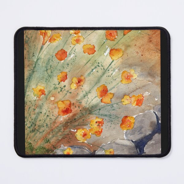 Item preview, California Poppies designed and sold by Diane Hall Watercolors.