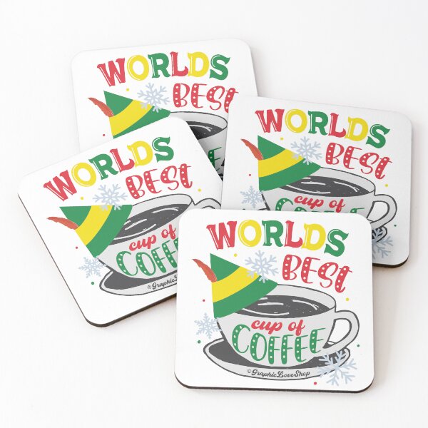 Item preview, Buddy Elf, World's Best Cup of Coffee © GraphicLoveShop designed and sold by Graphic Love Shop.