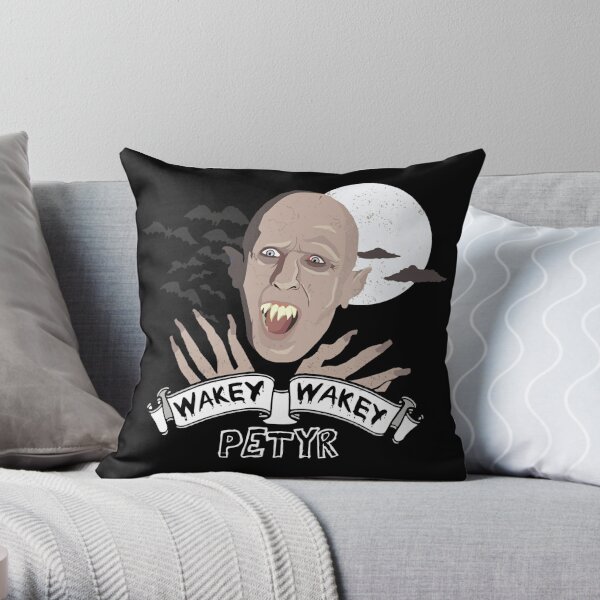 Wakey Wakey Petyr Throw Pillow