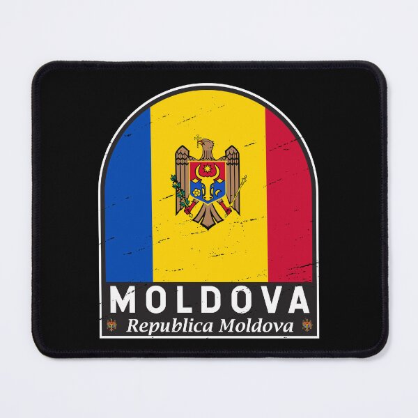 Item preview, Moldova Flag Emblem Distressed Vintage designed and sold by KrisSidDesigns.