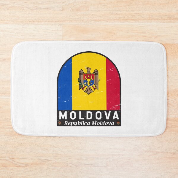 Item preview, Moldova Flag Emblem Distressed Vintage designed and sold by KrisSidDesigns.