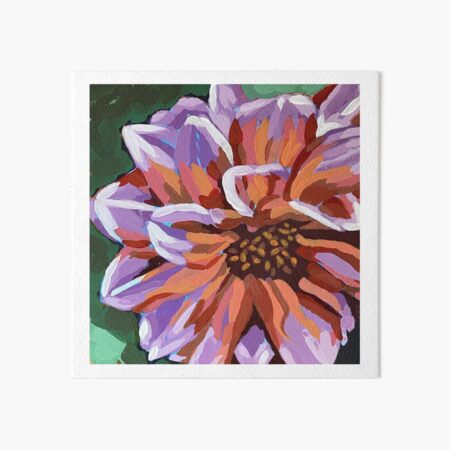 Aperçu de l'œuvre Dahlia peint à la main créée et vendue par Sandy Pons.