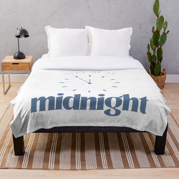 Item preview, meet me at MIDNIGHT clock TS10 minimalist design designed and sold by cottagecorococo.
