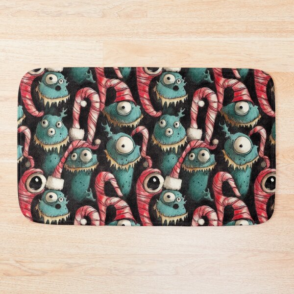 Item preview, Cute Christmas Monster Drawing designed and sold by GrimCutie.