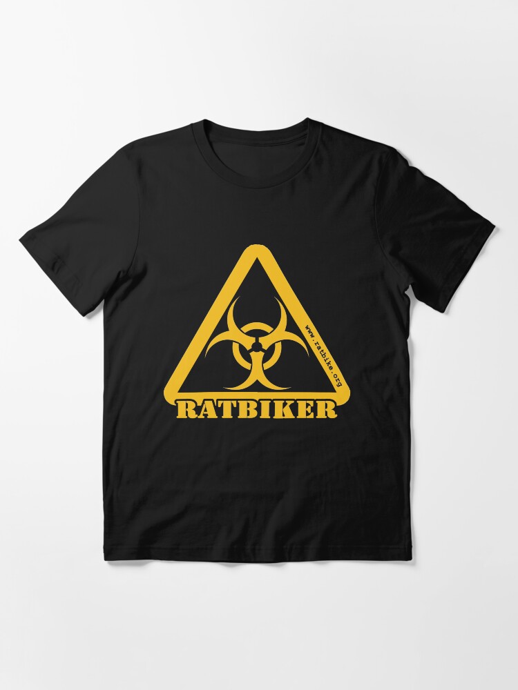 Alternate view of Ratbike Biohazard - yellow Essential T-Shirt