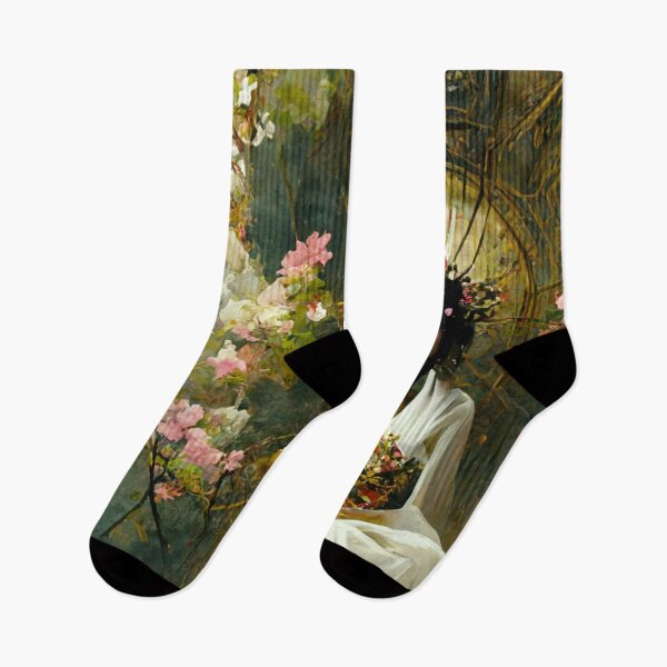 Artikelvorschau, schöne schwarze Frau, die unter japanischen Kirschblüten sitzt entworfen und verkauft von insekt213.