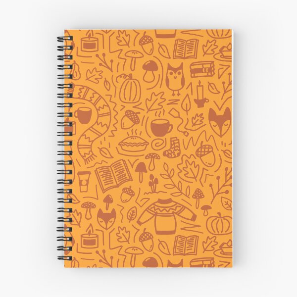 Item preview, Autumn Doodle Pattern | Red and Orange designed and sold by BluebellPainter.