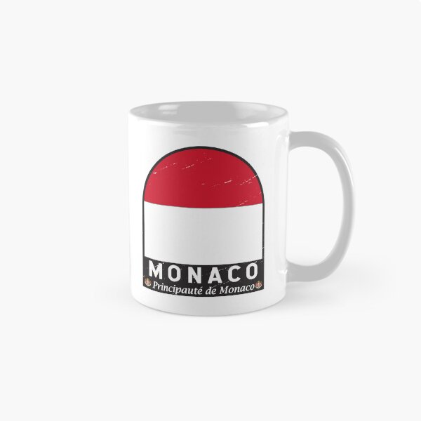 Item preview, Monaco Flag Emblem Distressed Vintage designed and sold by KrisSidDesigns.