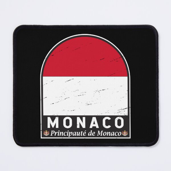 Item preview, Monaco Flag Emblem Distressed Vintage designed and sold by KrisSidDesigns.