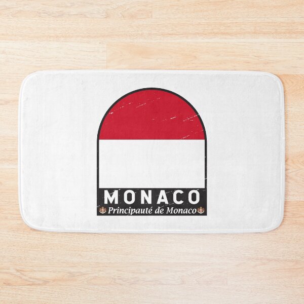 Item preview, Monaco Flag Emblem Distressed Vintage designed and sold by KrisSidDesigns.