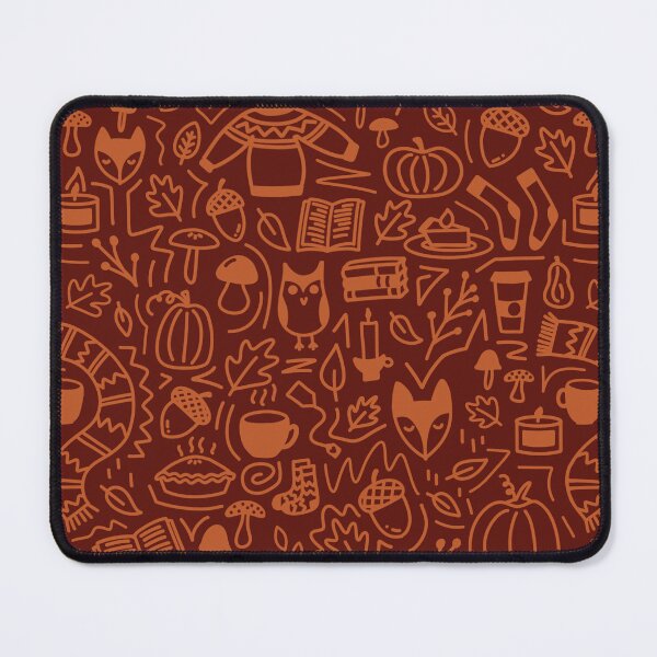 Item preview, Autumn Doodle Pattern | Orange and Brown designed and sold by BluebellPainter.