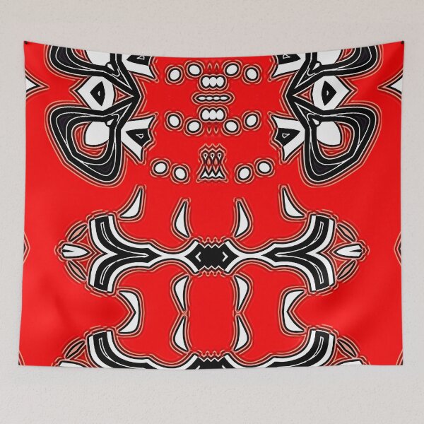 Item preview, TRINIDAD AND TOBAGO FLAG CARNIVAL ABSTRACT ART PAINTING - HOT DISGUISE FOR YOUR BEST PARTY CARNIVAL. designed and sold by Ralek.