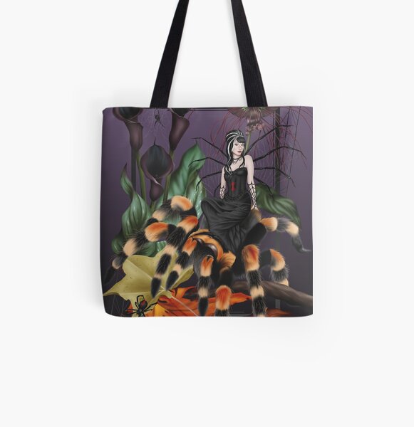 Spider Fairy Halloween Tarantula Witch All Over Print Tote Bag
