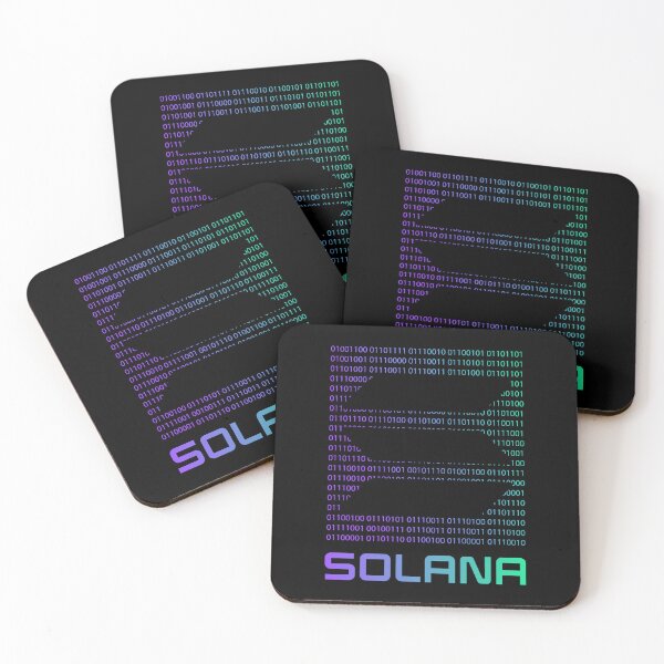 Item preview, Solana SOL Crypto Altcoin - Binary Logo Original Colours designed and sold by CryptoMoods.