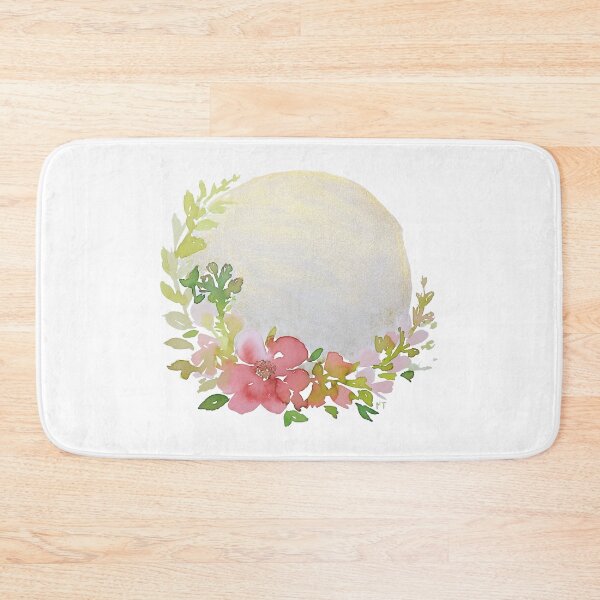 Item preview, Floral Crescent Golden Moon designed and sold by Praline Creative.